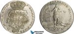 AD625, Malta, Emmanuel Pinto, 30 Tari 1759, Valetta, Silver (29.39g) Cleaned VF-XF, Rare!