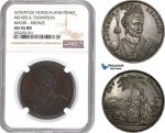 AD752-R, New Zealand, Token Penny ND, KM-TN49, Milner & Thompson, Maori, NGC AU55BN