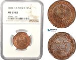 AD956, German East Africa (DOA) Pesa 1892, Berlin, NGC MS65RB