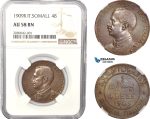 AD967, Italian Somaliland, Vitt. Emanuele III, 4 Bese 1909-R, Rome, NGC AU58BN
