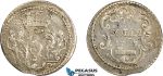 AE035, Italy, Corsica, Pascal Paoli, 20 Soldi 1765, Silver (3.29g) Doazancf. 65/20 (R3) F-VF, Very Rare!