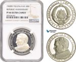 AE290, Yugoslavia, 50 Dinara 1968-NI, Silver (Republic Anniversary) NGC PF66UC