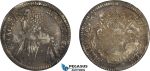 AE376, Ragusa, Tallero Rettorale 1764 GB, Silver (28.28g) Toned XF