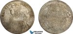 AE377, Ragusa, Tallero Rettorale 1765 GB, Silver (28.36g) Lustrous, Toned AU, Adjustments