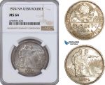 AE897, Russia (USSR) Rouble 1924, Leningrad, Silver, NGC MS64