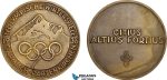 AF019, Germany, Third Reich, Garmisch - Partenkirchen, Winter Olympics Bronze Participation Medal 1936 (Ø60mm, 72.2g) AU, Rare!