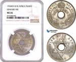 AF076, British West Africa, Edward VIII, 1 Penny 1936-KN, Kings Norton, NGC MS66