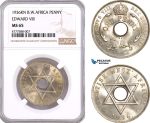 AF077, British West Africa, Edward VIII, 1 Penny 1936-KN, Kings Norton, NGC MS65