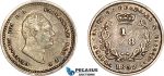 AF223, Essequibo & Demerary, William IV, 1/8 Guilder 1832, Silver, XF-AU
