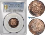 AF262, British North Borneo, Half Cent 1886-H, Heaton, PCGS SP66RB