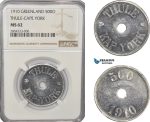 AF282-R, Greenland, Thule-Kap York, 500 Øre 1910, NGC MS62