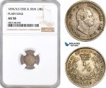 AF314, Essequibo & Demerary, William IV, 1/8 Guilder 1835/3/2, Silver, NGC AU58, Pop 1/1