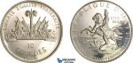 AF504, Haiti, 10 Gourdes 1968, Silver, Cleaned Proof