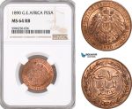 AF680, German East Africa, Pesa 1890, NGC MS64RB