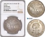 AF859, Central American Republic, Guatemala, 8 Reales 1840/39 NG MA, Nueva Guatemala, Silver, NGC AU Det.
