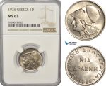 AG232, Greece, Drachma 1926, Silver, NGC MS63