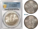 AG292, Philippines (US Administration) Peso 1908-S, San Francisco, Silver, PCGS MS62