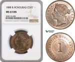 AG343, British Honduras, Victoria, 1 Cent 1888, NGC MS63RB