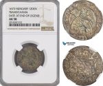 AG462, Transylvania, Michael Apafi, 12 Denar (Groschen) 1673, Brasov, Silver, NGC AU58