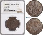 AG782, British North Borneo, 1 Cent 1882-H, Heaton, NGC MS65BN