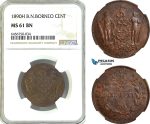 AH36, British North Borneo, 1 Cent 1890 H, Heaton Mint, NGC MS61BN