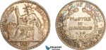 AI242, French Indo-China, Piastre 1927 A, Paris Mint, Silver, Toned EF