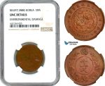 AI263, Korea, Yi Hyong, 10 Mun KK497 (1888) NGC UNC Det.