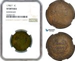 AI373, United States, 1 Cent "Draped Bust Cent" 1798/7, NGC XF Det.