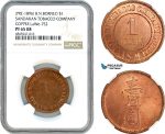 AI419, British North Borneo, 1 Dollar ND, Pre 1896, Sandakan Tobacco Company, LaWe-752, NGC PF65RB, Top Pop! 2/0