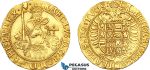 AI634, Belgium, Brabant, Charles V. of Spain, Real d'or ND (1546–1556), Antwerp/Anvers Mint, Gold (5.30g) Fr- 56, Delm. 97, Lustrous EF, Ex. Schulman 1931