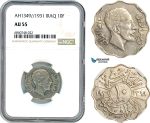AI774, Iraq, Faisal I, 10 Fils AH1349//1931, NGC AU55