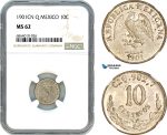 AI823, Mexico, 10 Centavos 1901 CN Q, Silver, NGC MS62