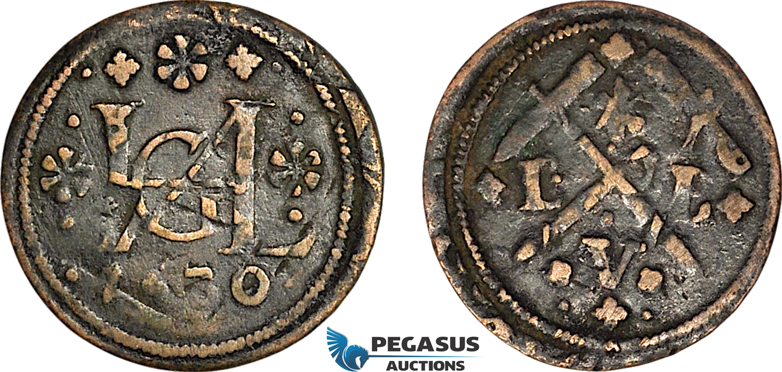 AI998, Transylvania, Heinrich & Johannes Lisibona, Lapos-Banya, Mining Token 1630, of the highest rarity, never sold before, Gohl 166, VF