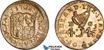 AJ121, Ireland & Portugal, Anne, 1709 Monetary Weight for 2 Escudos (4D 14 1/2G), (7.16g) EF-UNC