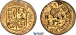 AJ123, Ireland & Portugal, George II, 1718 Monetary Weight for 1/4 Moidore (1D 17 1/2G), (2.69g) EF-