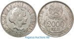 B04, Brazil, 2000 Reis 1913, Silver, Nice!