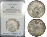 B90, Serbia, Petar I, 2 Dinara 1915, Silver, KM-26.3, NGC MS64