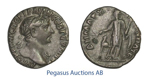 C03, Arabia Patraea, Bostra, Trajan (98-117 AD) AR Drachm (3.23g) Struck 111 AD.