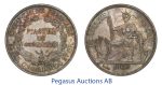 C34, French Indo-China (Vietnam) Piastre 1906-A, Paris, Silver, Toned High Grade!