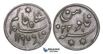 D91, British India, Bengal Presidency, 1/2 Anna AH1195, Very Nice!