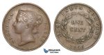 E11, Straits Settlements, Victoria, 1 Cent 1845, Nice!