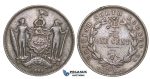 E34, British North Borneo, Cent 1888-H, Copper