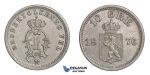 F11, Norway, Oscar II, 10 Øre 1876, Silver, NM 80, High Grade