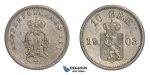 F12, Norway, Oscar II, 10 Øre 1903, Silver, NM 95, Nice