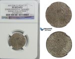 F19, Saudi Arabia, Hejaz, Piastre AH 1334/5 (1920) NGC XF Details (Env. Damage)