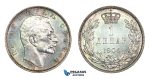 G41, Serbia, Petar I, Dinar 1904, Silver, Toned TOP Grade!