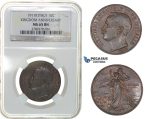 G74, Italy, Vit. Emanuele III, 10 Centesimi 1911-R, Rome, NGC MS65BN