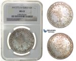H23, Ottoman Empire, Turkey, Abdülaziz, 20 Kurush AH1277/14, Silver, NGC MS63