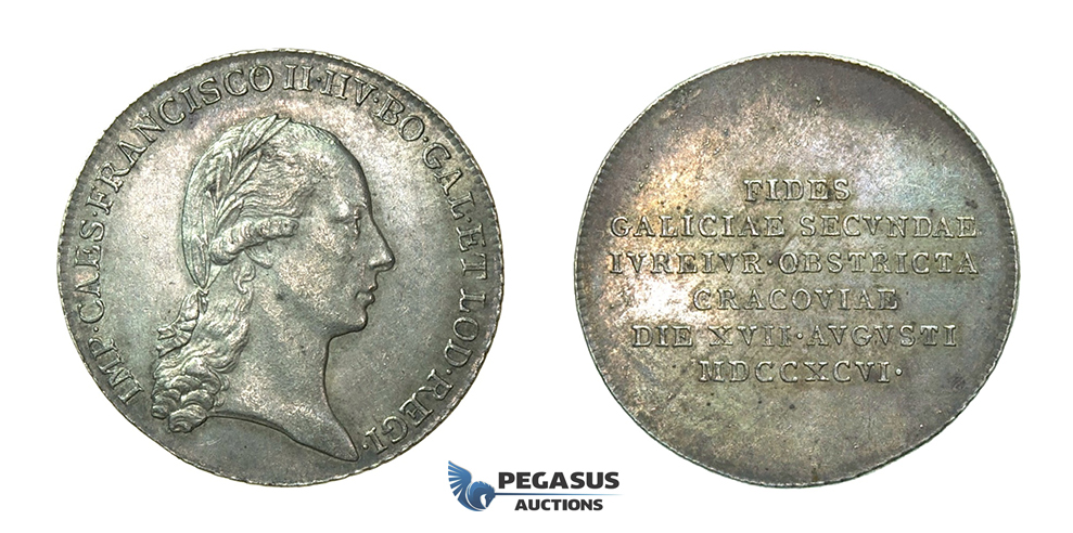 H36, Austria, Francisc II, Jeton of 20 Kreuzer 1796, Cracow, Poland, Silver (4.29g) Ø25mm