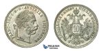 H38, Austria, Franz Joseph, 10 Kreuzer 1869, Silver, UNC!